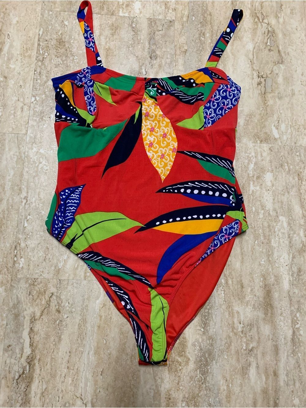 Vintage goodtimeuse Tropical Colorful swimsuit/bodysuit